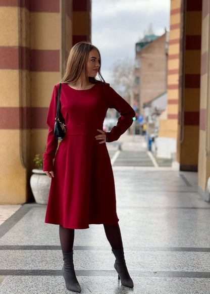 Round Neck Dress “Lea” - ALLURE