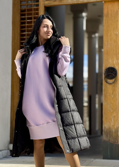 Round Neck Midi Dress "Jasna" - ALLURE