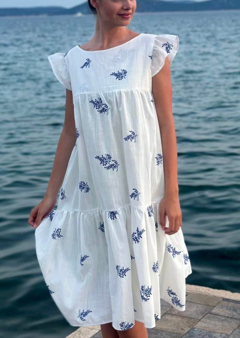 White Leafs Dress “Diva” - ALLURE