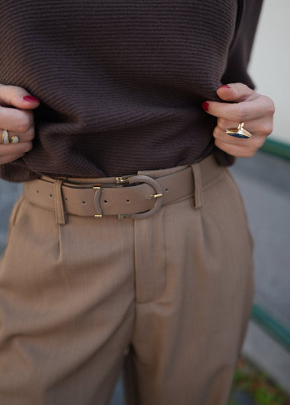 Relaxed fit Cotton & Cashmere Sweater styled