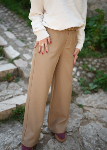 Relaxed fit Cotton & Cashmere Sweater styled