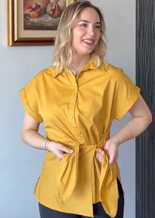 A tie - waist shirt Boba - ALLURE