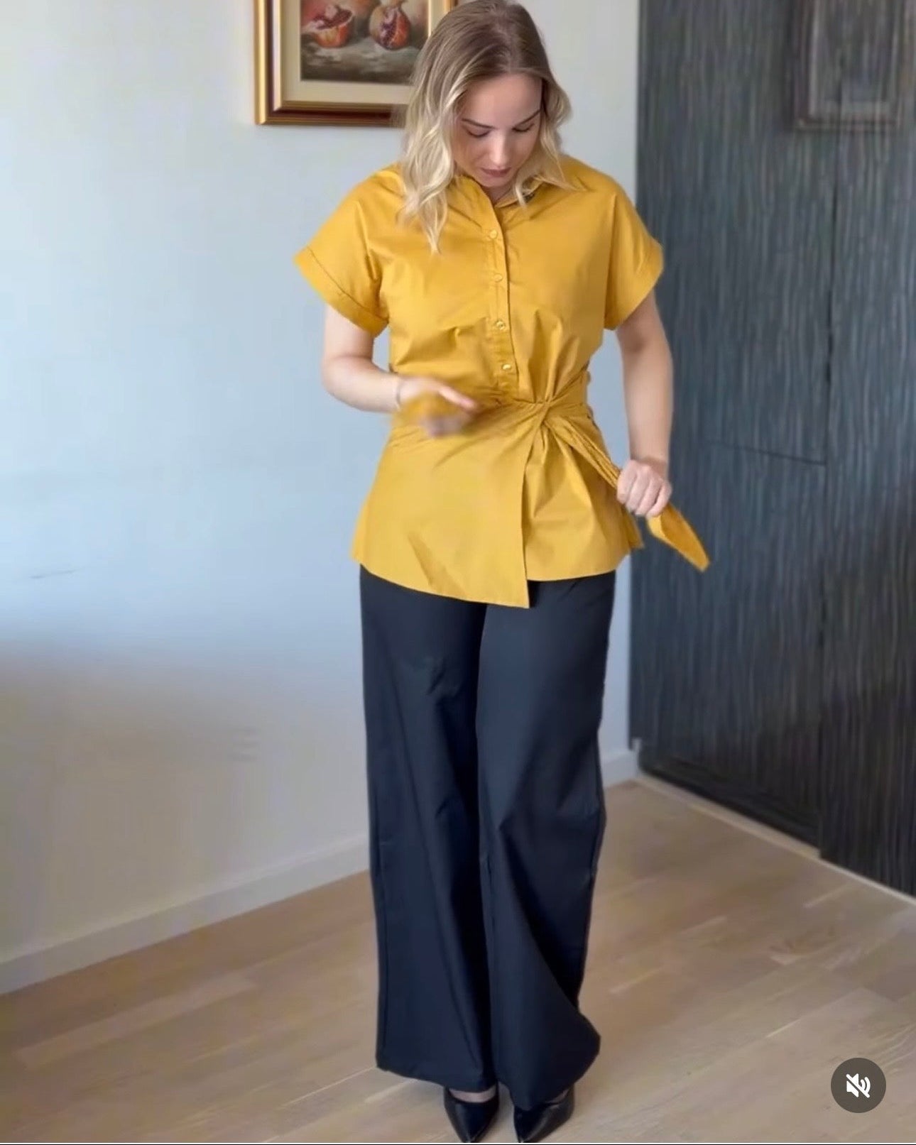 A tie - waist shirt Boba - ALLURE