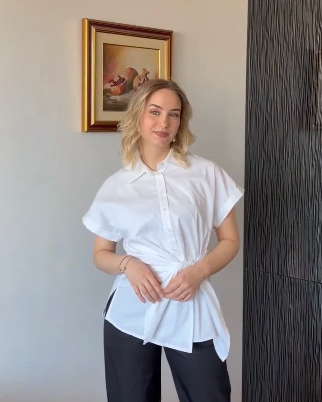 A tie - waist shirt Boba - ALLURE