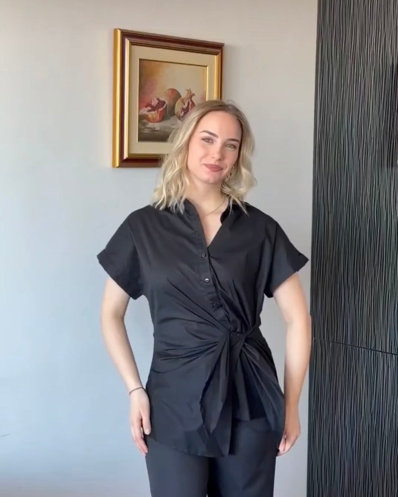A tie - waist shirt Boba - ALLURE