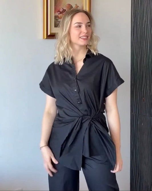 A tie - waist shirt Boba - ALLURE