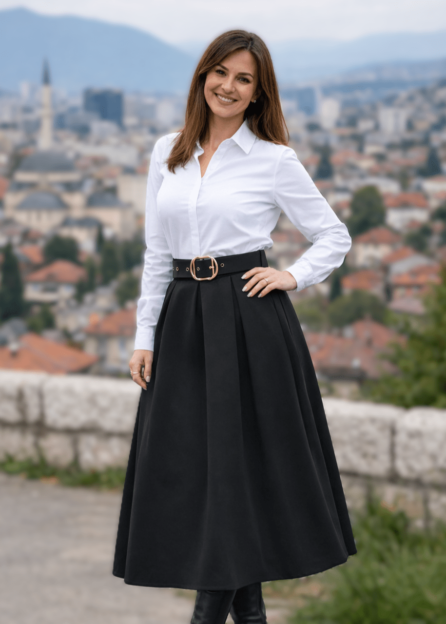 Crna suknja Ema - ALLURE