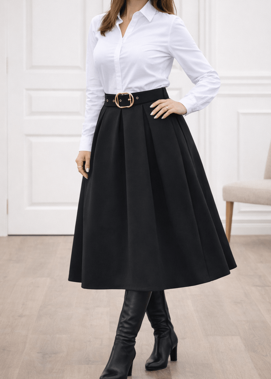 Crna suknja Ema - ALLURE