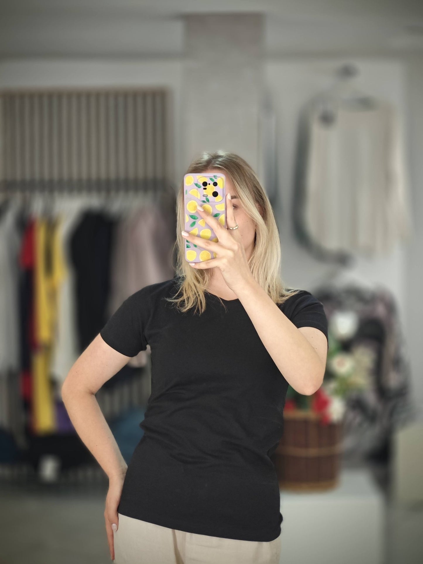 Luna Sola Short Sleeve T-Shirt – Soft Cotton Blend Everyday Feminine Style - ALLURE