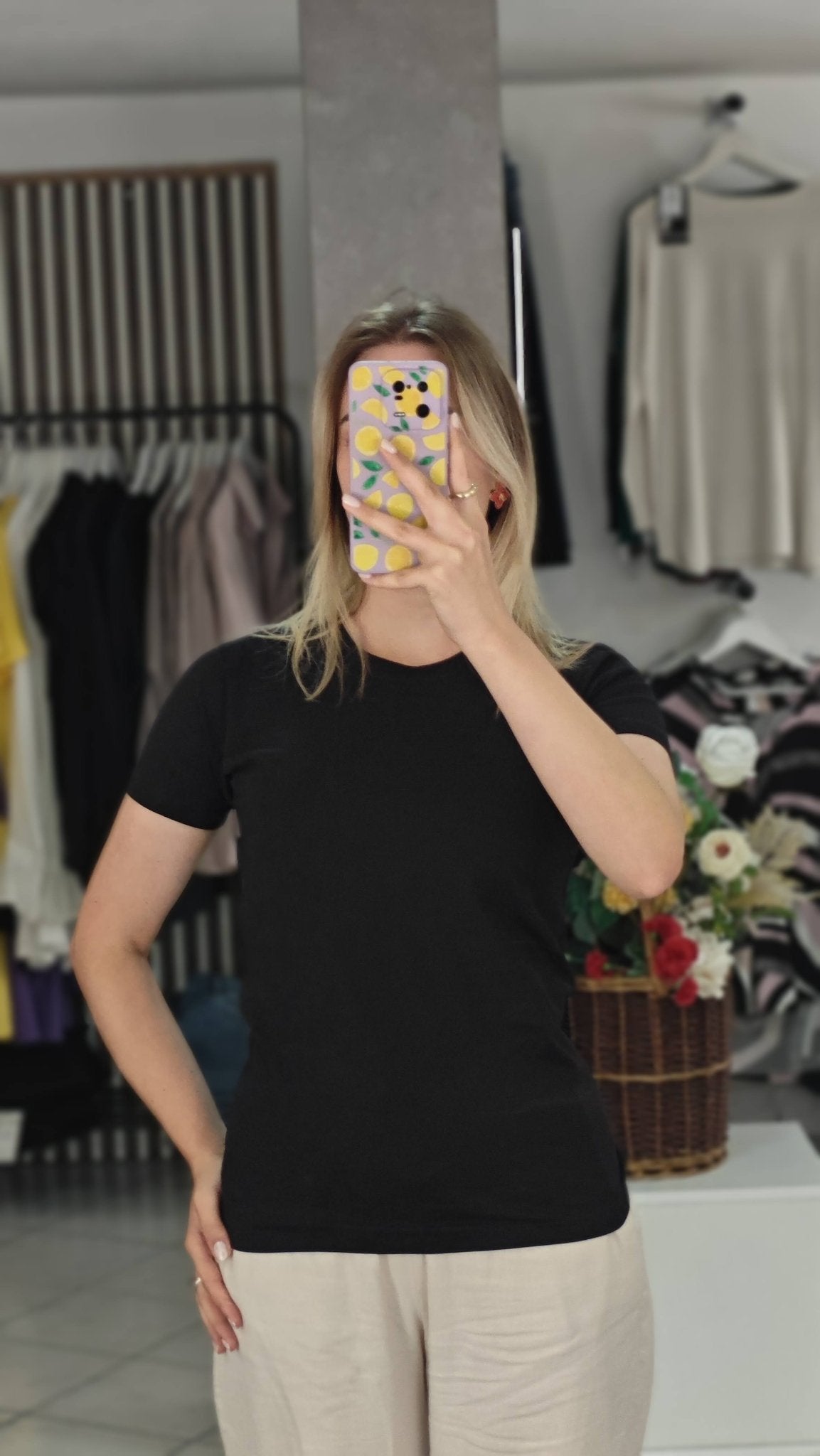 Luna Sola Short Sleeve T-Shirt – Soft Cotton Blend Everyday Feminine Style - ALLURE