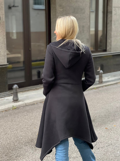 Long Asymmetrical Sweatshirt “Emina” - ALLURE