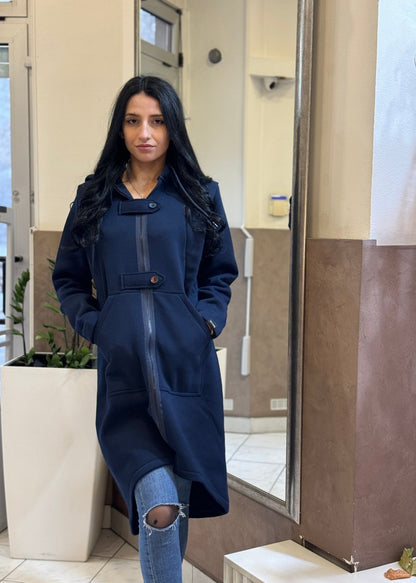 Long Blue Sweatshirt - ALLURE