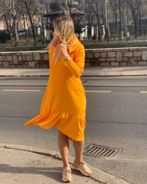 Ruffle "DEMY VOLAN" Dress