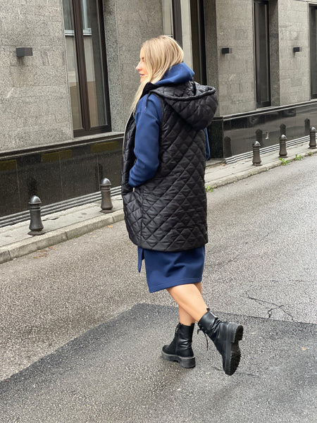 Long Vest with the Zipper