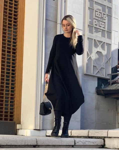 Maxi Long Sleeved “B” Dress