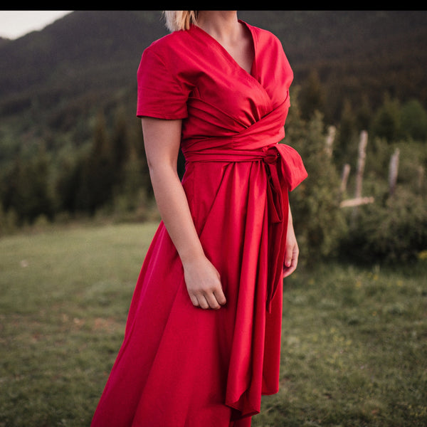 Wrap Midi Dress “RIO”