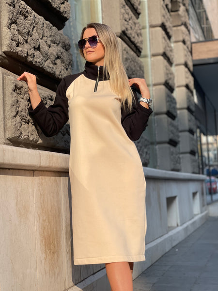 “Mirna” Dress with the zipper