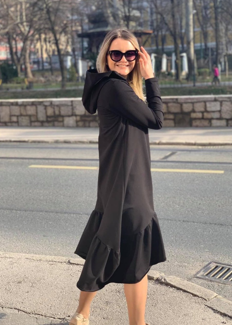Ruffle "DEMY VOLAN" Dress