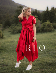 Wrap Midi Dress “RIO”