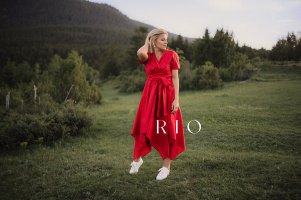 Wrap Midi Dress “RIO”