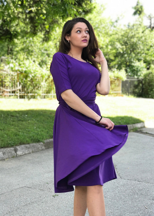 Full Skirt Dress "Glok" - ALLURE