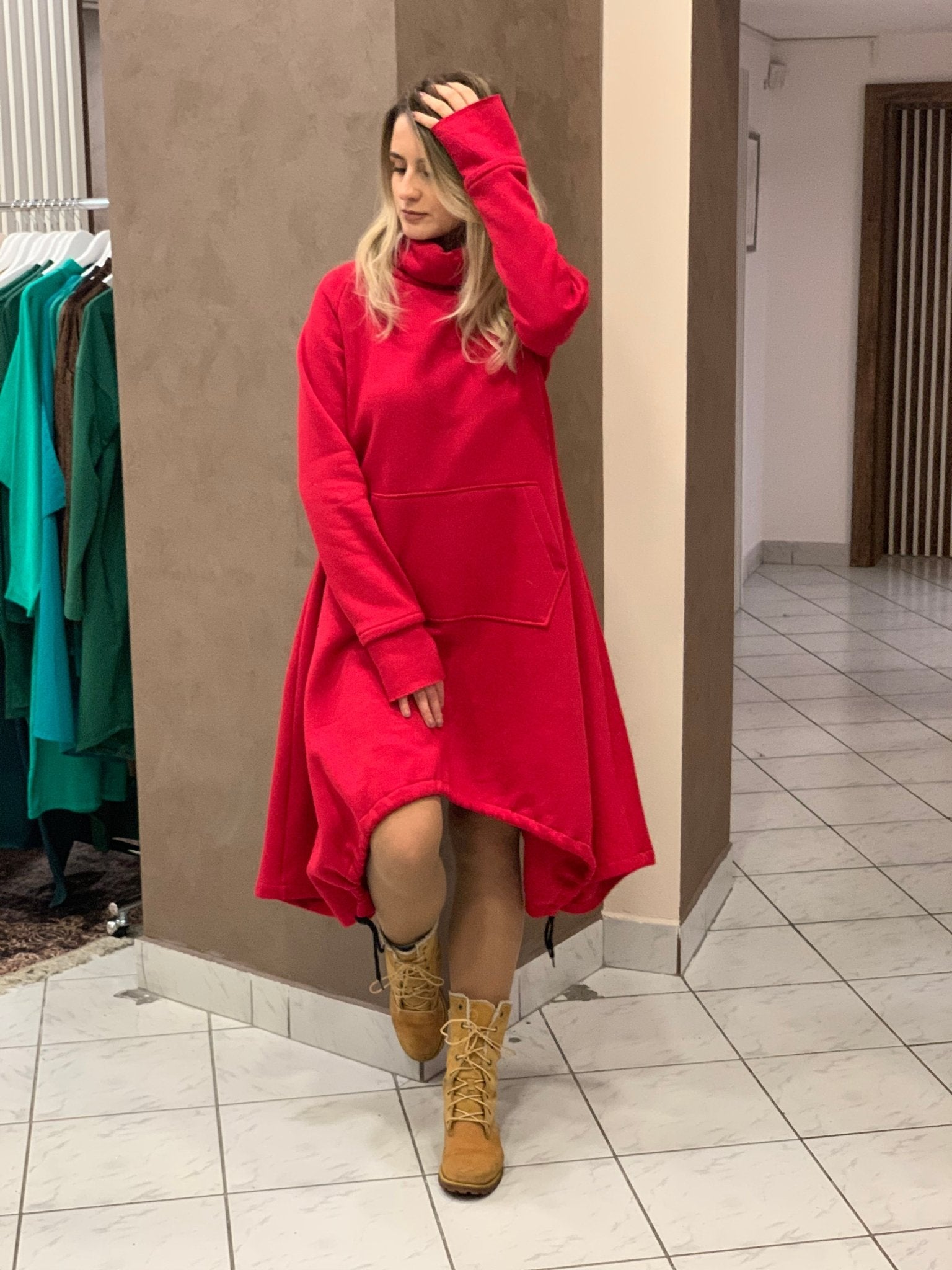 Roll Neck "Emins" Dress - ALLURE