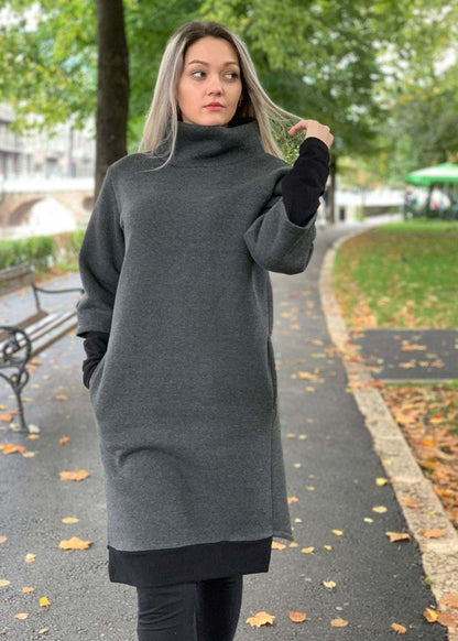 Turtle Midi Dress “Mona” - ALLURE