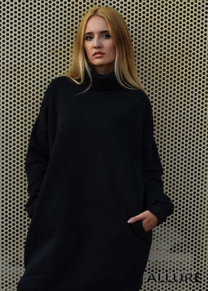 Turtleneck Midi Dress "Jasna" - ALLURE