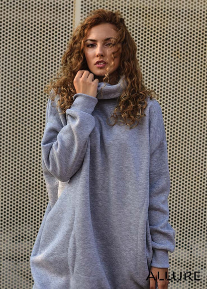 Turtleneck Midi Dress "Jasna" - ALLURE