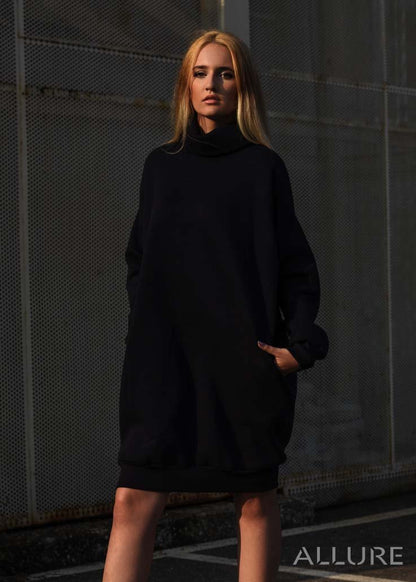 Turtleneck Midi Dress "Jasna" - ALLURE