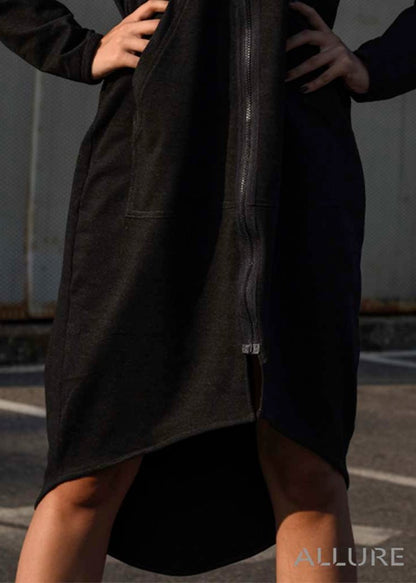 Long Hooded Sweatshirt - ALLURE