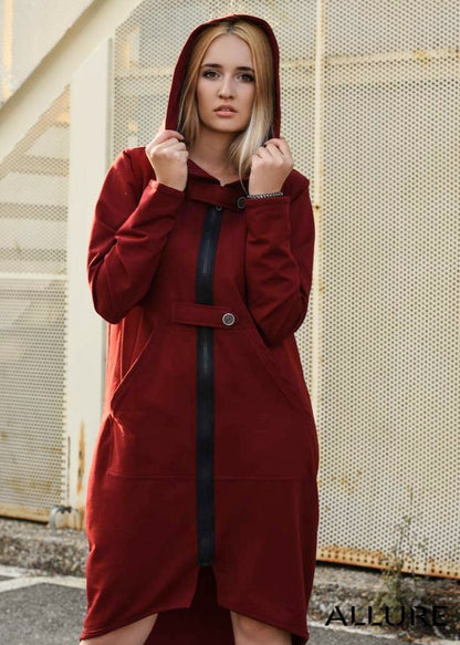 Long Hooded Sweatshirt - ALLURE